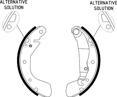 HELLA 8DB 355 001-301 - Комплект тормозных колодок, барабанные unicars.by