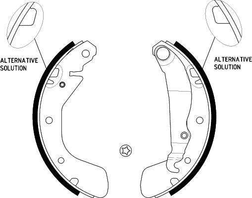 HELLA 8DB 355 001-291 - Комплект тормозных колодок, барабанные unicars.by