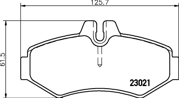 HELLA 8DB 355 008-651 - Тормозные колодки, дисковые, комплект unicars.by