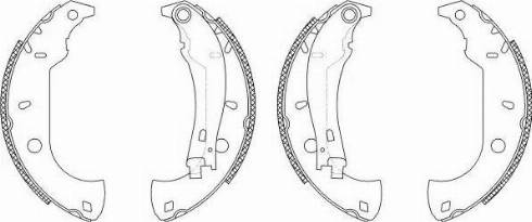 HELLA 8DB 355 003-361 - Комплект тормозных колодок, барабанные unicars.by