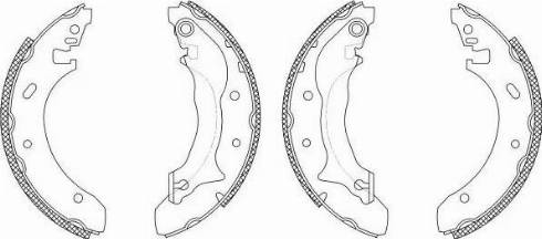 HELLA 8DB 355 003-241 - Комплект тормозных колодок, барабанные unicars.by