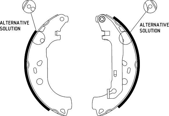 HELLA 8DB 355 002-921 - Комплект тормозных колодок, барабанные unicars.by