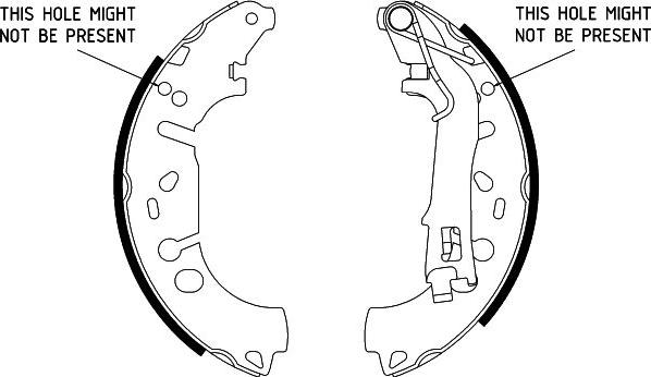 HELLA 8DB 355 002-971 - Комплект тормозных колодок, барабанные unicars.by