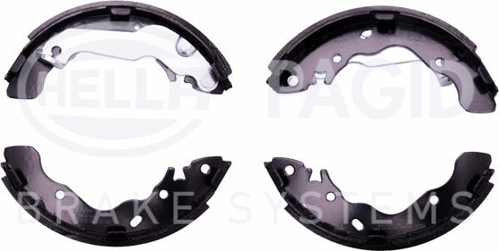 HELLA 8DB 355 002-531 - Комплект тормозных колодок, барабанные unicars.by