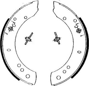 HELLA 8DB 355 002-081 - Комплект тормозных колодок, барабанные unicars.by