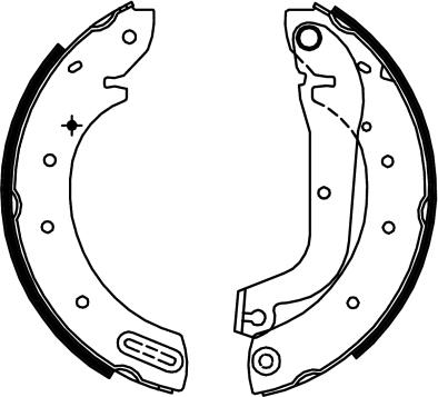 HELLA 8DB 355 002-321 - Комплект тормозных колодок, барабанные unicars.by