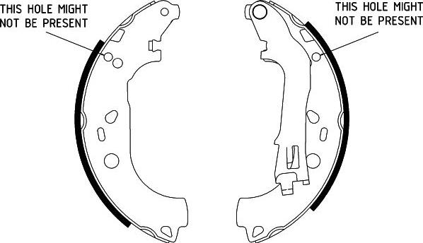 HELLA 8DB 355 002-781 - Комплект тормозных колодок, барабанные unicars.by