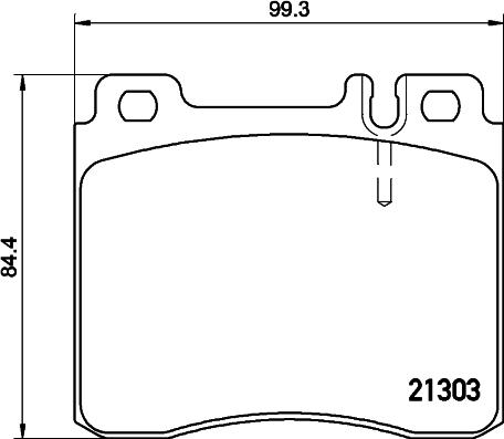 HELLA 8DB 355 007-551 - Тормозные колодки, дисковые, комплект unicars.by