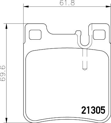 HELLA 8DB 355 007-581 - Тормозные колодки, дисковые, комплект unicars.by