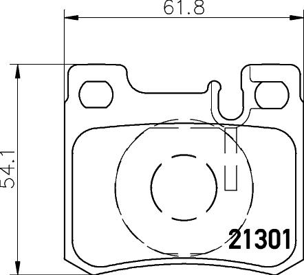 HELLA 8DB 355 007-671 - Тормозные колодки, дисковые, комплект unicars.by