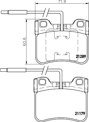 HELLA 8DB 355 007-811 - Тормозные колодки, дисковые, комплект unicars.by