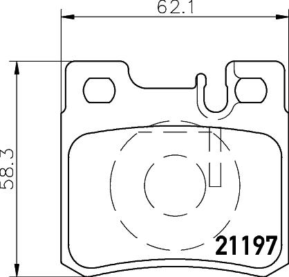 HELLA 8DB 355 007-361 - Тормозные колодки, дисковые, комплект unicars.by