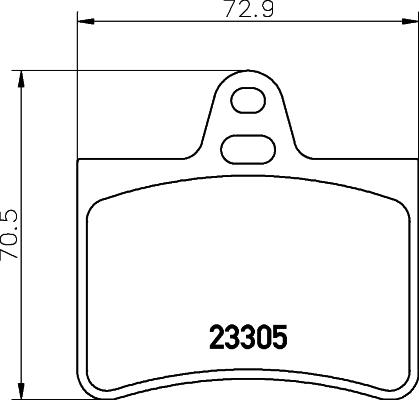 HELLA 8DB 355 019-441 - Тормозные колодки, дисковые, комплект unicars.by