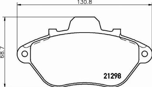 HELLA 8DB 355 019-051 - Тормозные колодки, дисковые, комплект unicars.by