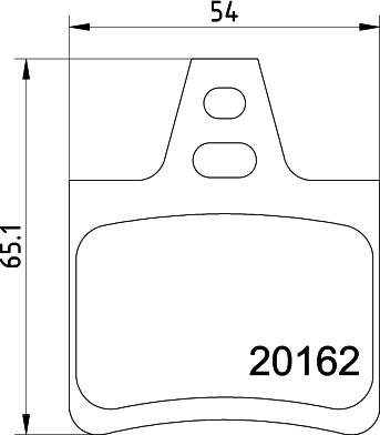 HELLA 8DB 355 019-011 - Тормозные колодки, дисковые, комплект unicars.by