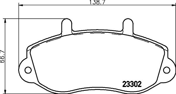 HELLA 8DB 355 019-321 - Тормозные колодки, дисковые, комплект unicars.by