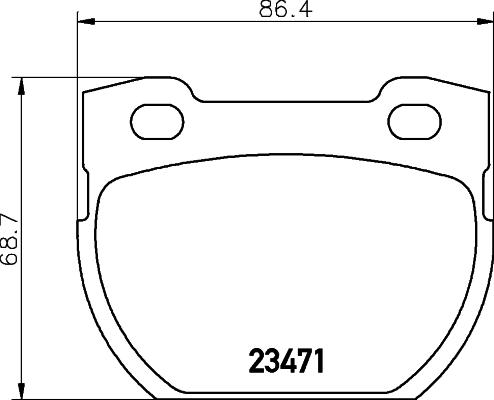 HELLA 8DB 355 019-231 - Тормозные колодки, дисковые, комплект unicars.by