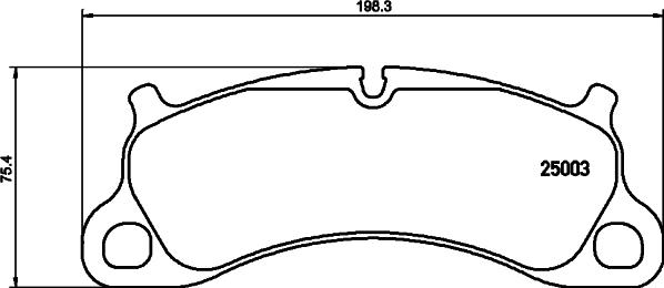 HELLA 8DB 355 019-731 - Тормозные колодки, дисковые, комплект unicars.by