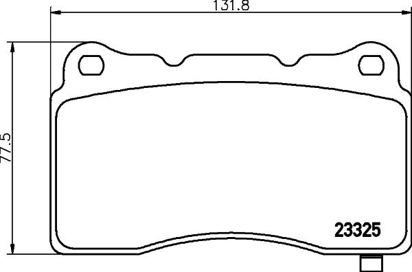 HELLA 8DB 355 014-451 - Тормозные колодки, дисковые, комплект unicars.by