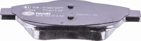 HELLA 8DB 355 014-551 - Тормозные колодки, дисковые, комплект unicars.by