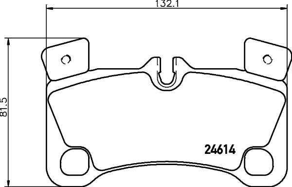 HELLA 8DB 355 014-631 - Тормозные колодки, дисковые, комплект unicars.by