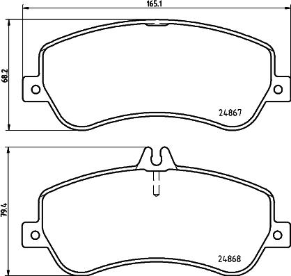 HELLA 8DB 355 014-221 - Тормозные колодки, дисковые, комплект unicars.by