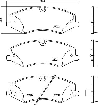 HELLA 8DB 355 015-551 - Тормозные колодки, дисковые, комплект unicars.by