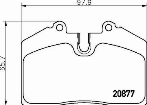 HELLA 8DB 355 016-301 - Тормозные колодки, дисковые, комплект unicars.by