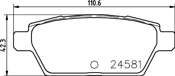 HELLA 8DB 355 015-091 - Тормозные колодки, дисковые, комплект unicars.by