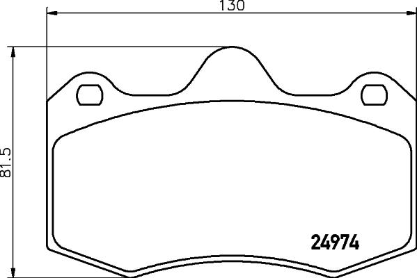 HELLA 8DB 355 015-111 - Тормозные колодки, дисковые, комплект unicars.by