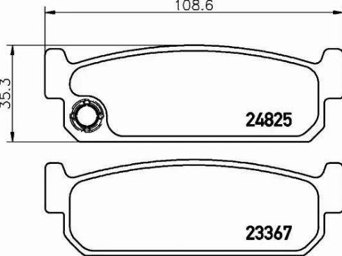 HELLA 8DB 355 015-271 - Тормозные колодки, дисковые, комплект unicars.by