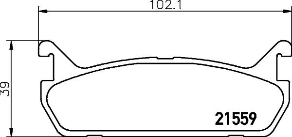 HELLA 8DB 355 016-601 - Тормозные колодки, дисковые, комплект unicars.by