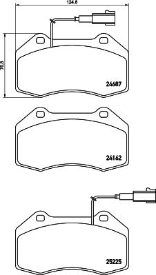 HELLA 8DB 355 016-141 - Тормозные колодки, дисковые, комплект unicars.by