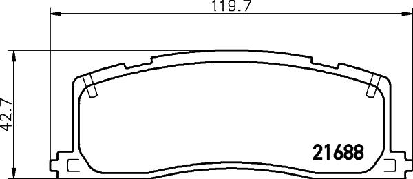 HELLA 8DB 355 016-391 - Тормозные колодки, дисковые, комплект unicars.by