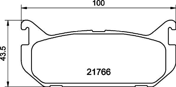 HELLA 8DB 355 016-711 - Тормозные колодки, дисковые, комплект unicars.by