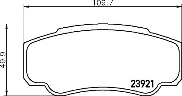 HELLA 8DB 355 010-411 - Тормозные колодки, дисковые, комплект unicars.by