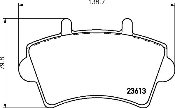 HELLA 8DB 355 010-021 - Тормозные колодки, дисковые, комплект unicars.by