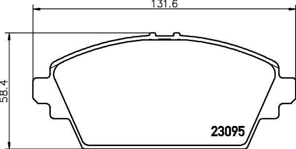 HELLA 8DB 355 011-951 - Тормозные колодки, дисковые, комплект unicars.by