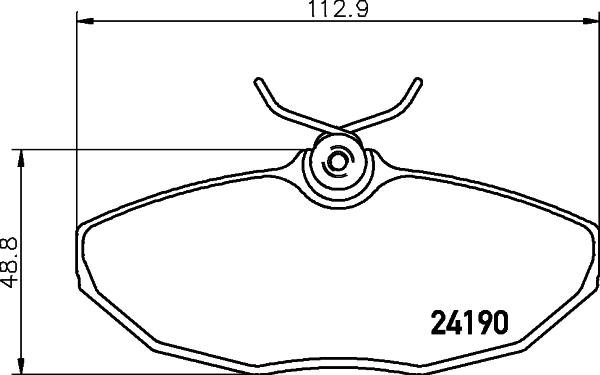 HELLA 8DB 355 011-961 - Тормозные колодки, дисковые, комплект unicars.by