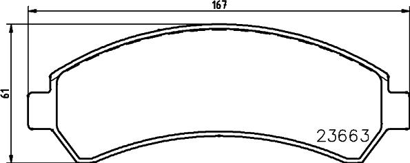 HELLA 8DB 355 011-911 - Тормозные колодки, дисковые, комплект unicars.by