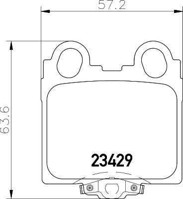 HELLA 8DB 355 011-591 - Тормозные колодки, дисковые, комплект unicars.by