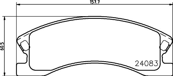 HELLA 8DB 355 011-541 - Тормозные колодки, дисковые, комплект unicars.by