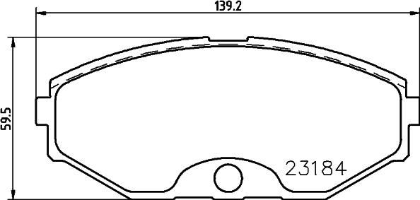 HELLA 8DB 355 011-631 - Тормозные колодки, дисковые, комплект unicars.by