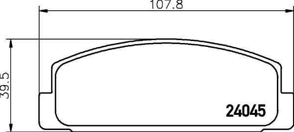 HELLA 8DB 355 011-131 - Тормозные колодки, дисковые, комплект unicars.by