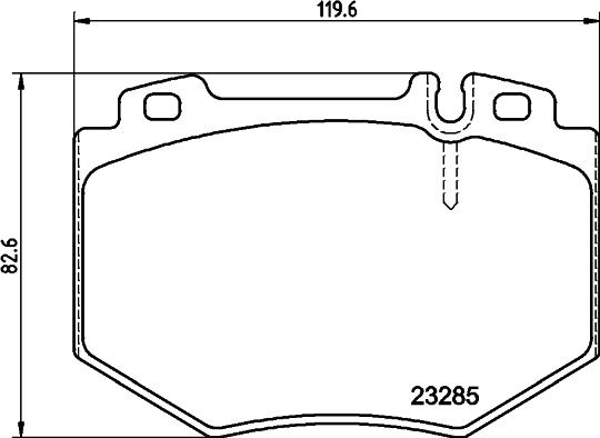 HELLA 8DB 355 011-831 - Тормозные колодки, дисковые, комплект unicars.by