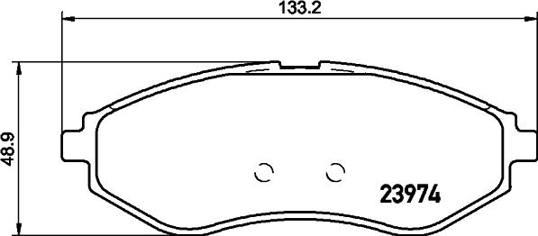 HELLA 8DB 355 011-251 - Тормозные колодки, дисковые, комплект unicars.by