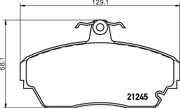 HELLA 8DB 355 011-781 - Тормозные колодки, дисковые, комплект unicars.by