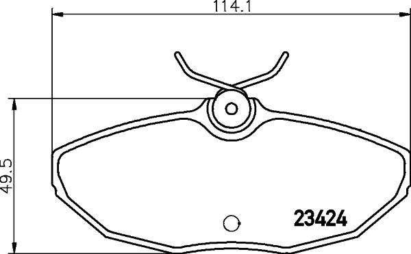 HELLA 8DB 355 018-561 - Тормозные колодки, дисковые, комплект unicars.by