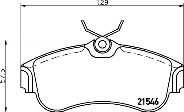 HELLA 8DB 355 018-011 - Тормозные колодки, дисковые, комплект unicars.by