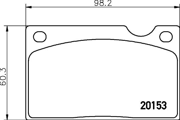 HELLA 8DB 355 018-391 - Тормозные колодки, дисковые, комплект unicars.by